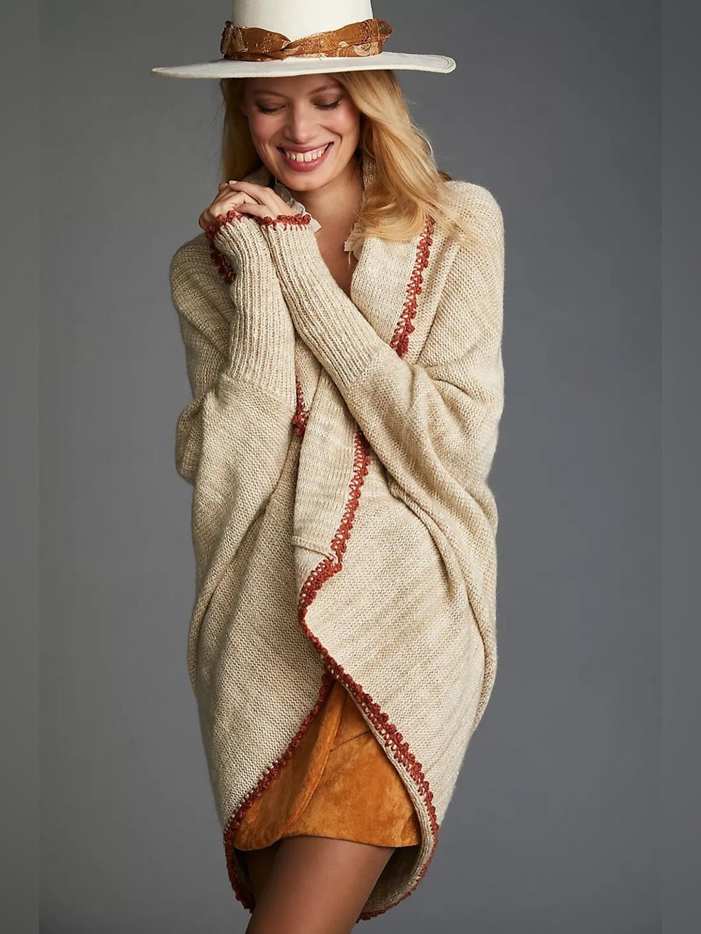 Anthropologie Fox Cardigan Sweater (Size M/L) - Picture 4 of 10
